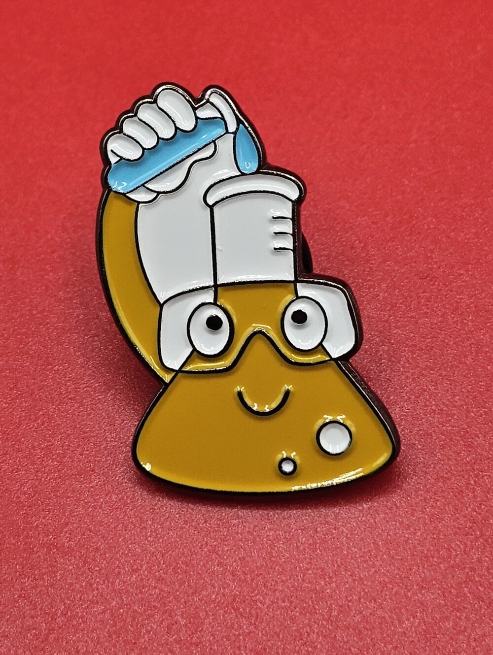 Science Chemistry Flask Beaker Enamel Pin Goggles Lapel Badge 🧪